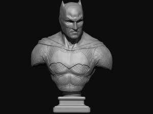 batman superhero bust Modèles 3D en vedette