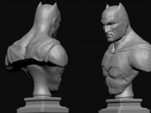 batman superhero bust Modèles 3D en vedette
