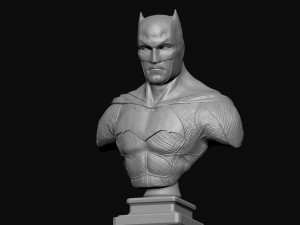 batman superhero bust Modèles 3D en vedette