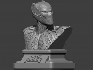 panther bust 3Dプリントモデル