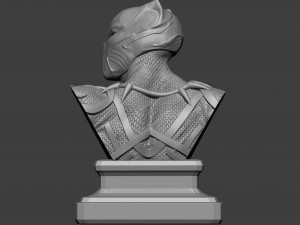 panther bust 3Dプリントモデル