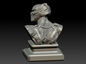 panther bust 3Dプリントモデル