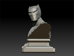 panther bust 3Dプリントモデル
