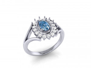 engagement ring 014 3D प्रिंट मॉडल