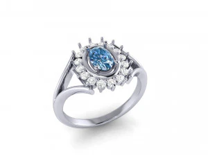engagement ring 014 3D Print Model