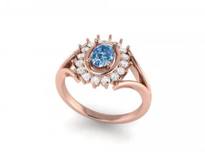 engagement ring 014 3D Print Model