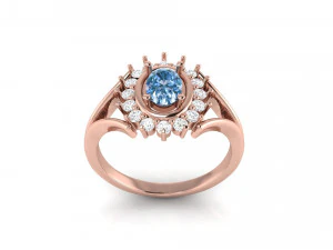 engagement ring 014 3D Print Model