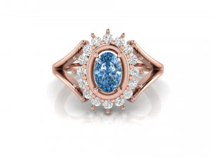 engagement ring 014 3D Print Model