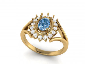 engagement ring 014 3D प्रिंट मॉडल