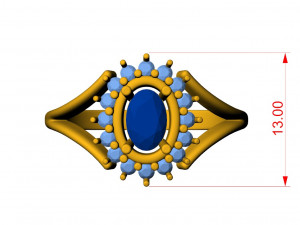 engagement ring 014 3D प्रिंट मॉडल