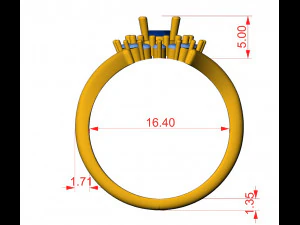engagement ring 014 3D Print Model