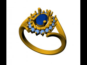 engagement ring 014 3D Print Model