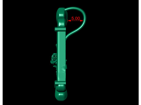 A Letter Rose Pendant Modelo de impresión 3D