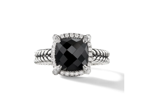 Stylish Modern Cushion Engagement Ring 3D 打印模型