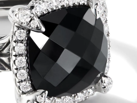 Stylish Modern Cushion Engagement Ring 3D 打印模型