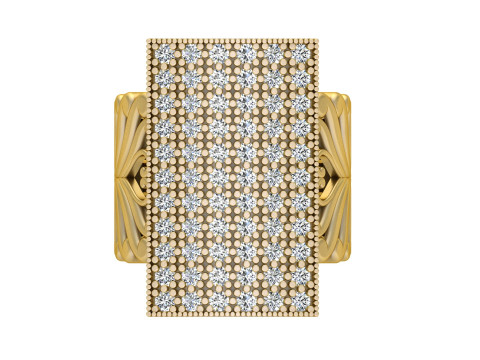 Diamond Cocktail Ring Modello di stampa 3D