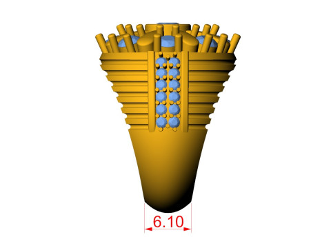 Diamond Floral Cocktail Ring Model Cetak 3D