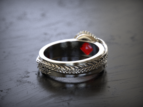Dragon Signet Ring 3D 프린트 모델