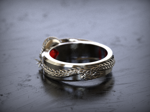 Dragon Signet Ring 3D 프린트 모델