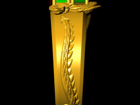 Chevali&egrave;re Dragon Modèles 3D en vedette