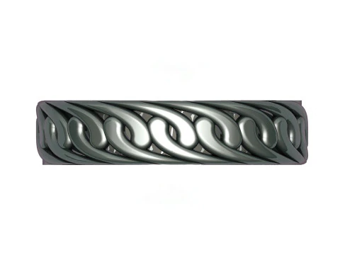 Titanium Gents Band 3D Print Model