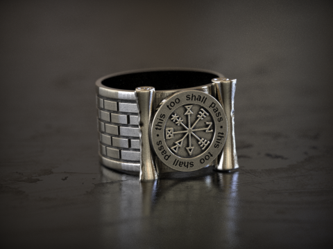 This shall too Pass Scroll Ring Model do druku 3D