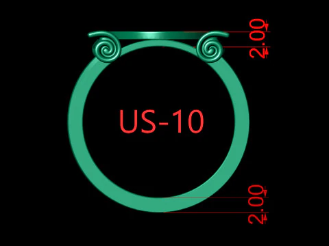 This shall too Pass Scroll Ring 3D Print Model