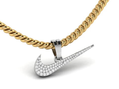 Nike Logo Pendant 3D Print Model