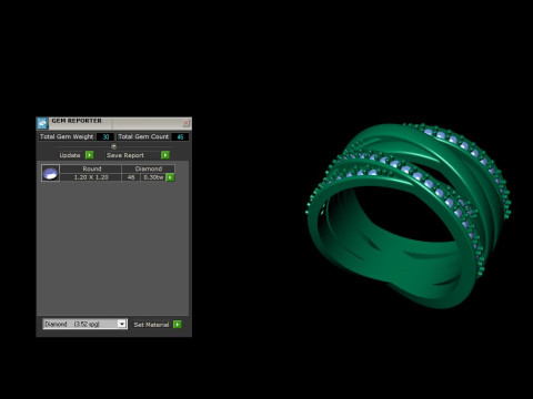 Pandora Engagement Ring Modello di stampa 3D