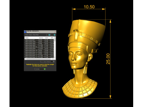 Egyptian Face 25D Model 3D Print Model