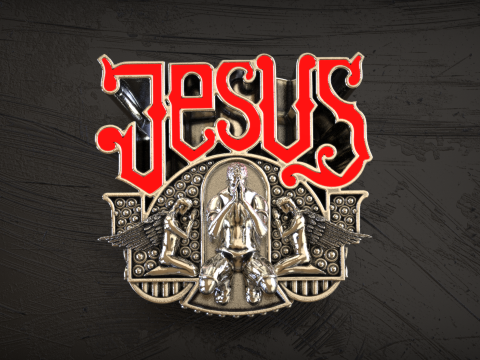 Jesus Praying Hands Signet Ring Modelo de Impressão 3D