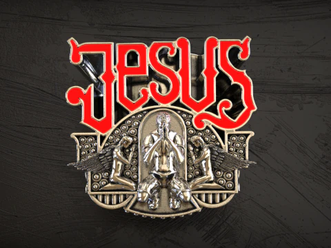Jesus Praying Hands Signet Ring 3D Print Model