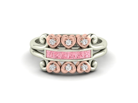 Heart Rope Ring Model do druku 3D