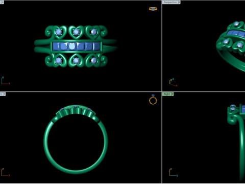 Heart Rope Ring 3D प्रिंट मॉडल