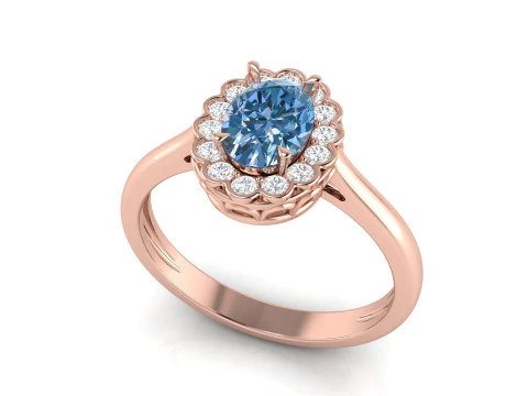 Engagement Ring 013 3D Print Model