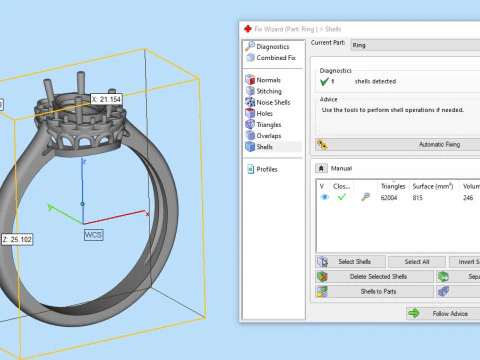 Engagement Ring 013 3D Print Model