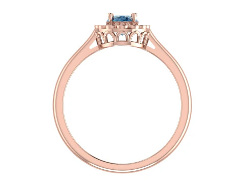 Engagement Ring 013 3D Print Model