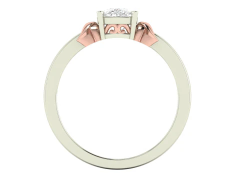 Princess Ribbon Ring 3D Print Model