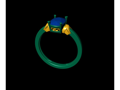 Princess Ribbon Ring Modello di stampa 3D