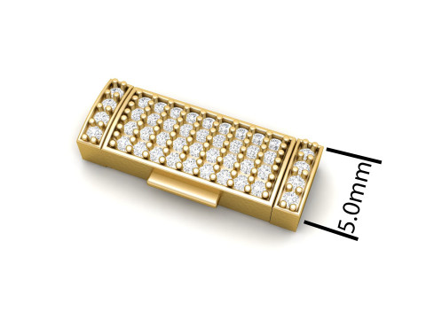 5 mm Diamond Lock Box for Jewelry Model do druku 3D