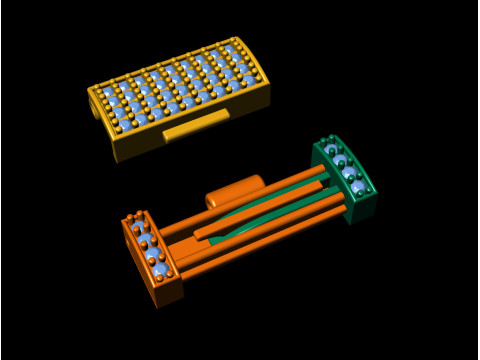 5 mm Diamond Lock Box for Jewelry Modèles 3D en vedette
