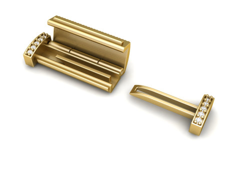 6 and half Diamond Flip Lock Box for Jewelery 3D 打印模型