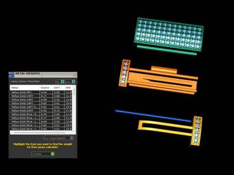 6 and half Diamond Flip Lock Box for Jewelery 3D 打印模型