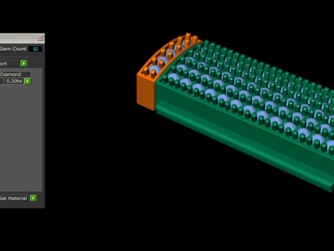 7mm Rectangular Diamond Flip Lock Box for Jewelery 3D Print Model