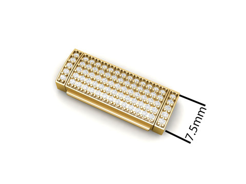 7and half Diamond Flip Lock Box for Jewelery Model do druku 3D