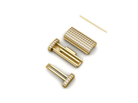 7and half Diamond Flip Lock Box for Jewelery 3D Print Model