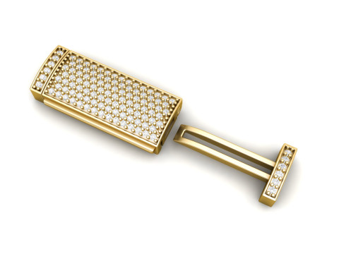 8 mm Diamond Lock Box for Jewelry 3D Принт Модель