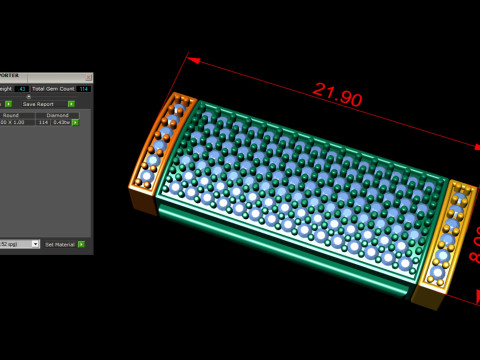 8 mm Diamond Lock Box for Jewelry 3D Принт Модель