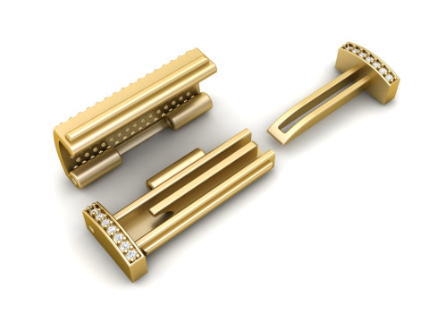 8 and half mm Diamond Lock Box Model Cetak 3D