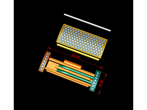 8 and half mm Diamond Lock Box Model Cetak 3D